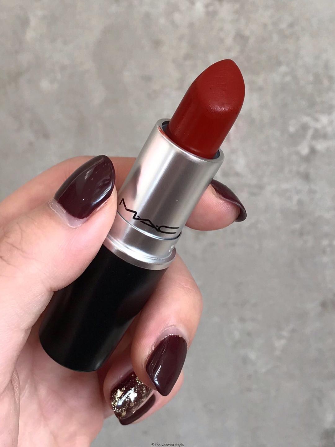 13256473471656084 1 - Mac Chili Matte Lipstick Swatches and Review 2021